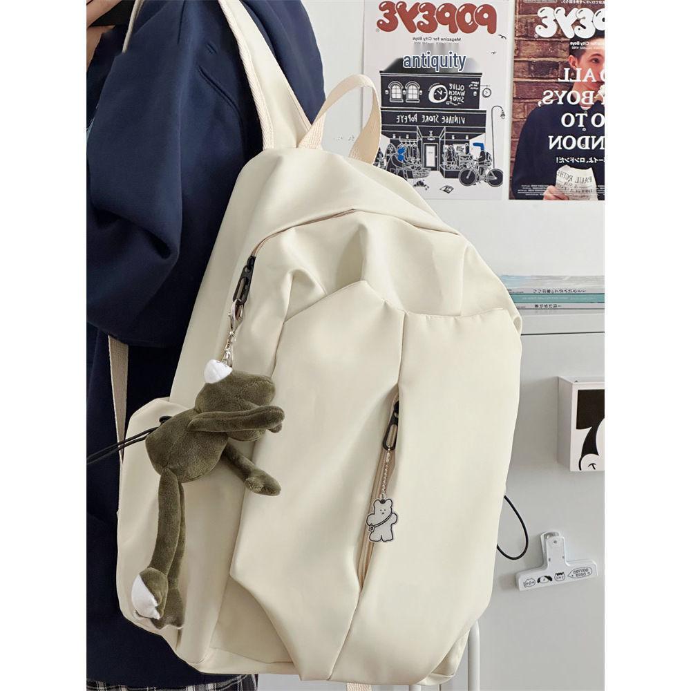 Черный рюкзак большой емкости для студентов - Унисекс, с двумя плечевыми ремнями, идеально подходит для колледжа и путешествий