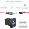 Автомобильное зарядное устройство Kebidumei Dual USB 12 В 3,1 А, светодиодный вольтметр, адаптер питания с цифровым дисплеем напряжения для автомобилей серии Toyota