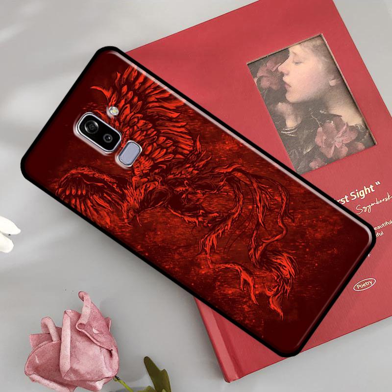 Чехол с птицей Феникс для Samsung Galaxy J8 A9 2018 A3 A5 J1 2016 J3 J5 J7 2017 A6 A8 J4 J6 Plus Задняя крышка