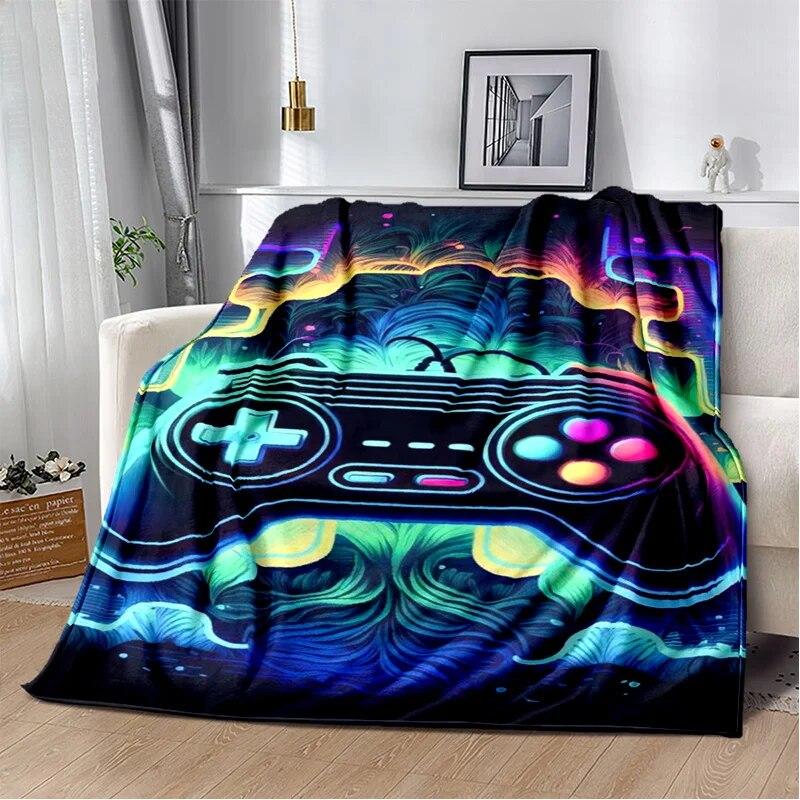 Одеяло для игровой консоли Game Boy GamePad в стиле ретро, ​​мягкое одеяло для дома, спальни, кровати, дивана, пикника, путешествия, офиса, одеяло, детское одеяло