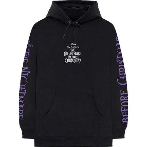 Nightmare Before Christmas Пуловер с капюшоном и принтом на спине и рукавах унисекс для взрослых