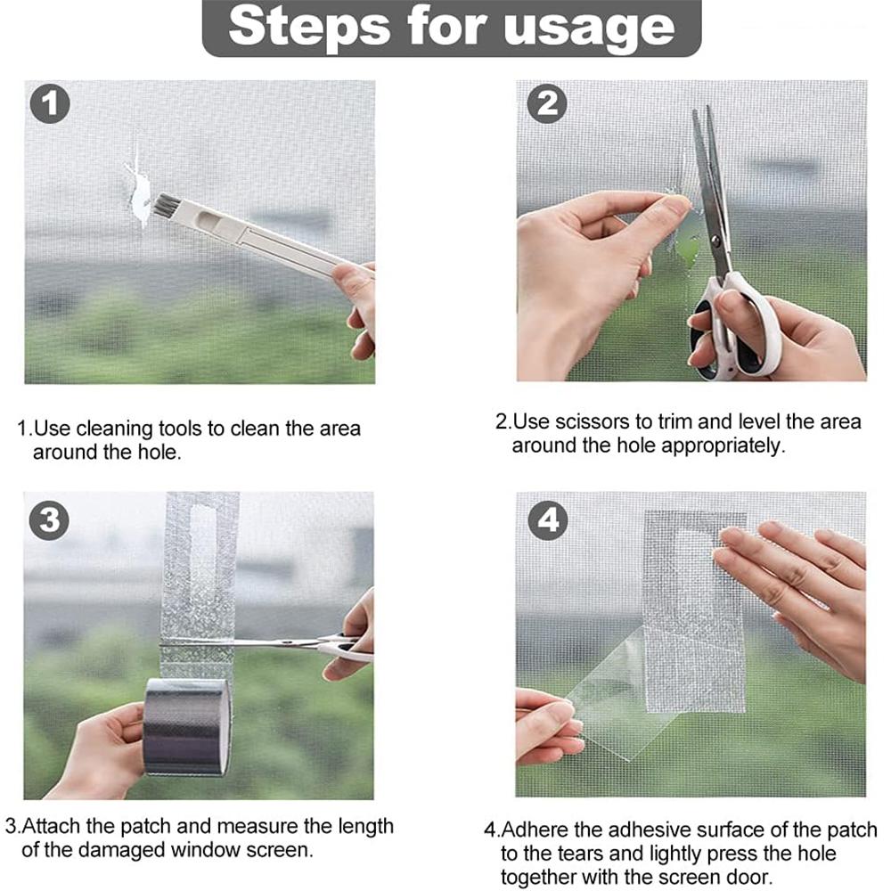 Xiaomi 2M Door Window Screen Repair Tape 5cm Width Super Strong Adhesive Waterproof Fiberglass Instantly Covering Mesh Hole Tears Tape