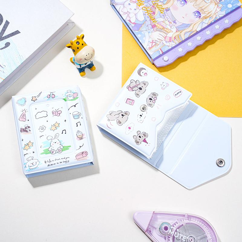 Милый фотоальбом 3-дюймовый держатель для фотокарт Idol Card Binder Collection Book 36 Pocket Book Альбом Чехол для хранения фотокарт