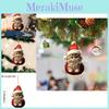 Cute Cartoon Cat Car Hanging Decoration With Festive Christmas Hat For Cheerful Interiors