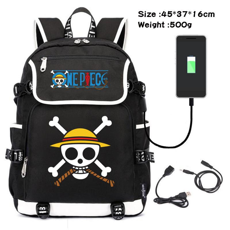 Студенческий рюкзак в стиле One Piece с модным и универсальным принтом.