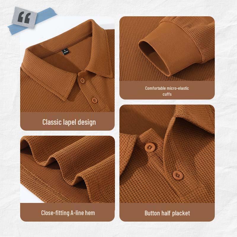 Мужская толстовка поло Jeanswest из вафельного трикотажа плотной вязки с принтом мультяшного кота