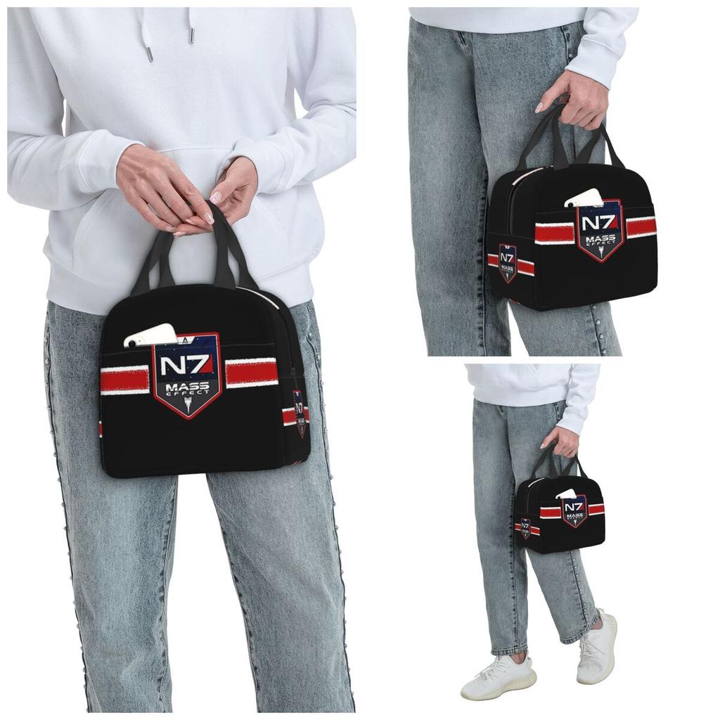 N7 New Icon Insulated Lunch Bag for Kids School Cooler Thermal Food Box Tote Portable Lunch Boxes Container