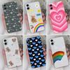 Pretty Lovely Heart Phone Cases For Samsung A06 A16 A26 A36 A56 F14 M35 S25 Plus Ultra S25Ultra S24 FE Shell Silicone Soft Lens Protection For Samsung
