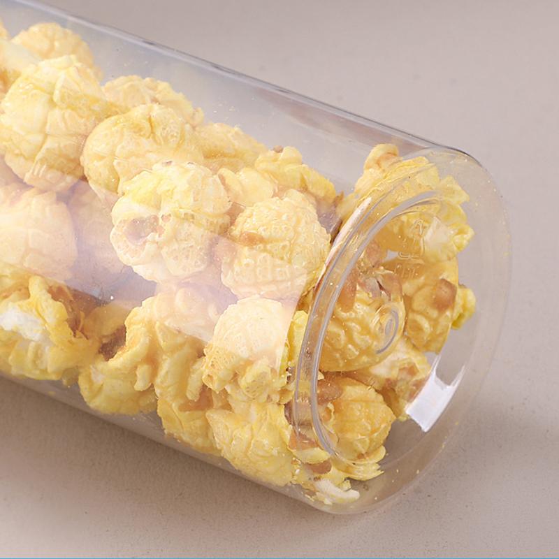 Aluminum Packing Bottle Pet Clear Empty Seal Bottle Circular Bucket Storage Biscuit Jar Food Grade Sealed Cans Tank Container
