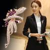 Brooch Pin Flower Shape Decor Gift Women Rhinestone   Shawl Clip