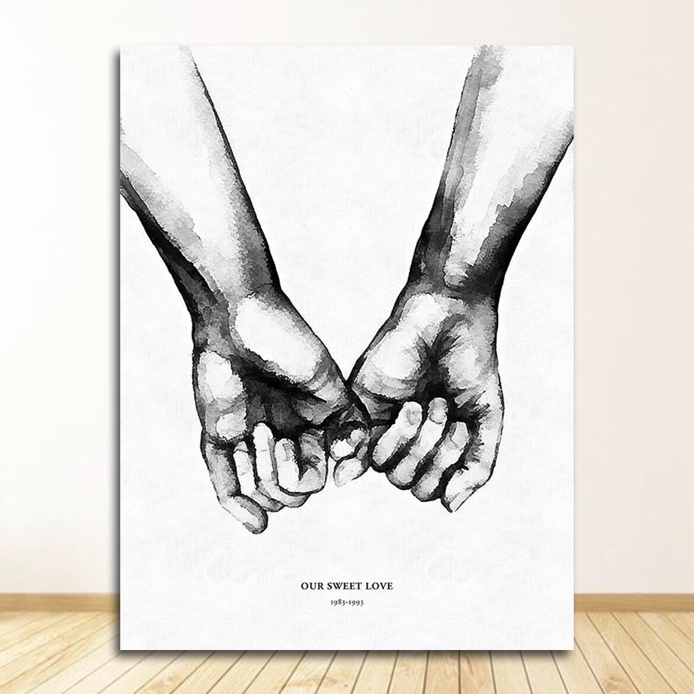 Настенный холст, постер, минималистичный принт, цитаты о любви, картина для декора гостиной, скандинавский задний белый стиль, сладкая любовь