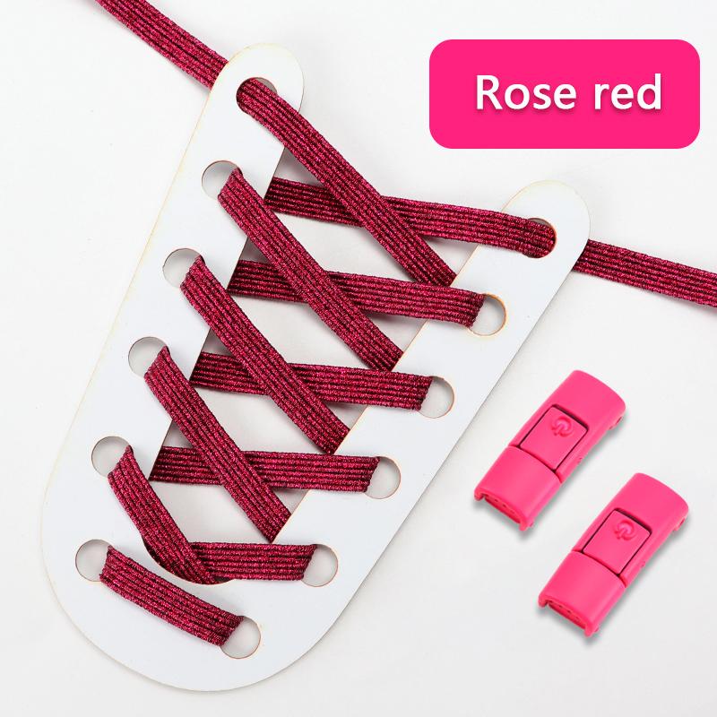 Новые красочные шнурки для обуви без завязок, эластичные шнурки, кроссовки для детей и взрослых, блестящие шнурки без завязок для обуви, аксессуары