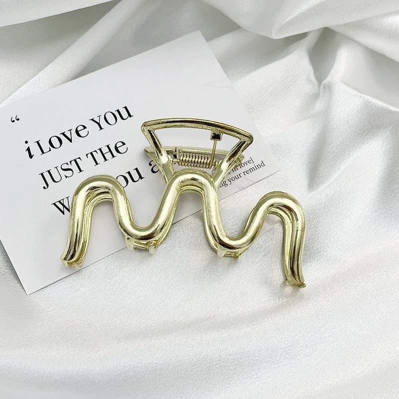 Модные женские металлические когти для волос, модные золотые серебряные заколки-крестики для волос, корейские геометрические шпильки для волос, аксессуары для волос для девочек