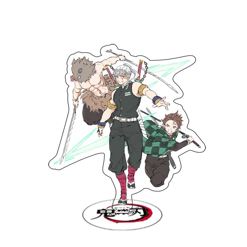 Акриловая подставка Аниме Клинок, рассекающий демонов Kimetsu No Yaiba Камадо Танджиро Столпы Гию Фигурка Действия Модель Игрушка для Стола