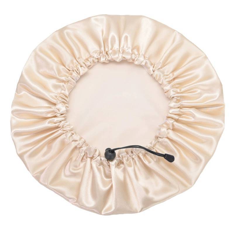 Cartoon Style Reusable Shower Cap For Adults With Daisy Print And Waterproof Design