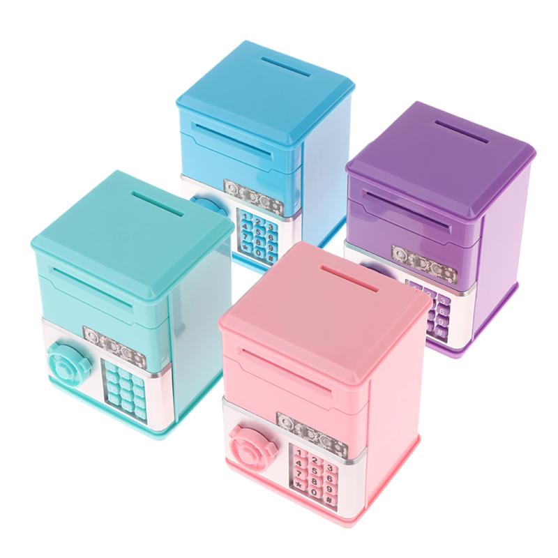 Kids Money Bank Password Piggy Bank Mini Atm Cash Coin Money Box For Kids Birthday Toy