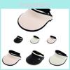 Solid Color Sunshade Hat Uv Protection Cap Breathable Outdoor Activities Gift