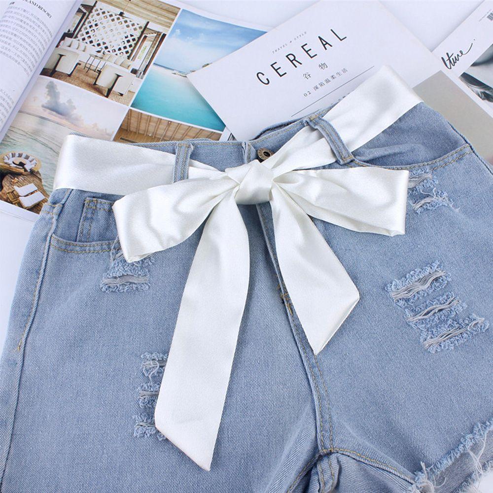 All Match Wide Waist Accessories Women Ladies Scarf Belt Silk Belts Silk Scarf Ribbon Knot