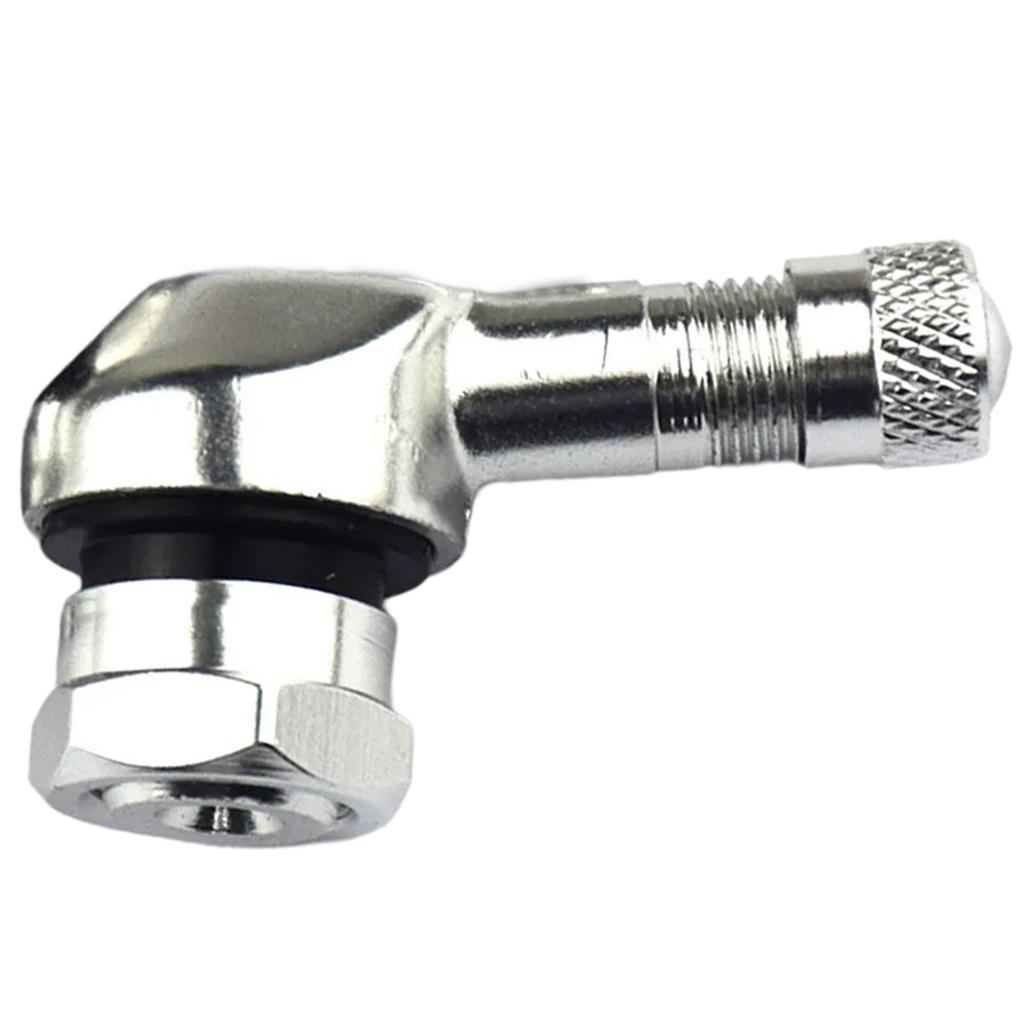 Мотоциклетные ниппели для шин 90 градусов Ниппель для колесной шины для большинства мотоциклов Замена Алюминиевый бескамерный ниппель для шины