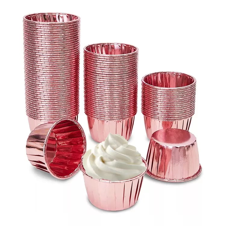 Cupcake Liners Rose Gold 50X40 / 50 Pcs