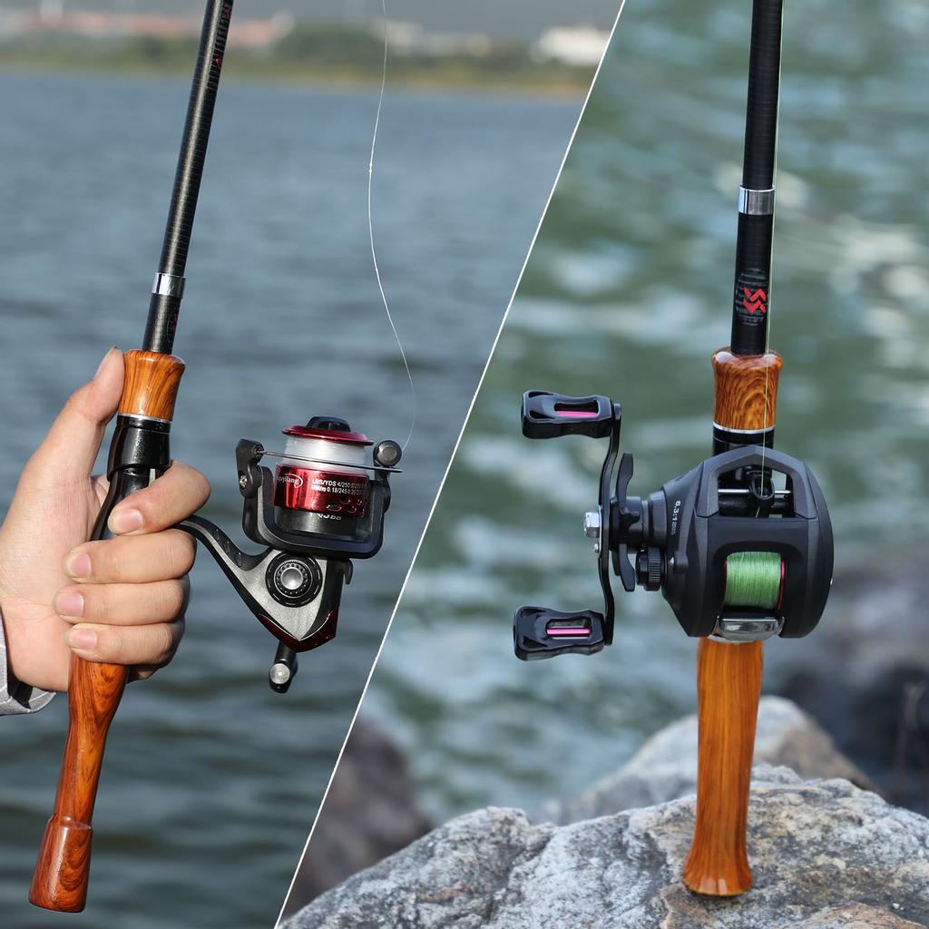 SOUGAYILANG Портативная телескопическая удочка 5,2 фута, спиннинговая рыболовная снасть, удочка, инструменты для рыбалки