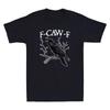 F-Caw-F Забавная Черная Ворона Графический Юмор Цитата Винтажная Мужская Футболка с Коротким Рукавом Унисекс Футболка