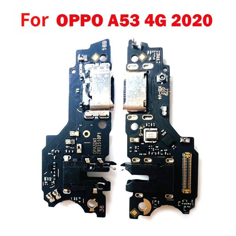 For OPPO A53 4G 2020 (CPH2127, CPH2131) USB Charging Port Dock Connector Charger Board Microphone Module Flex Cable