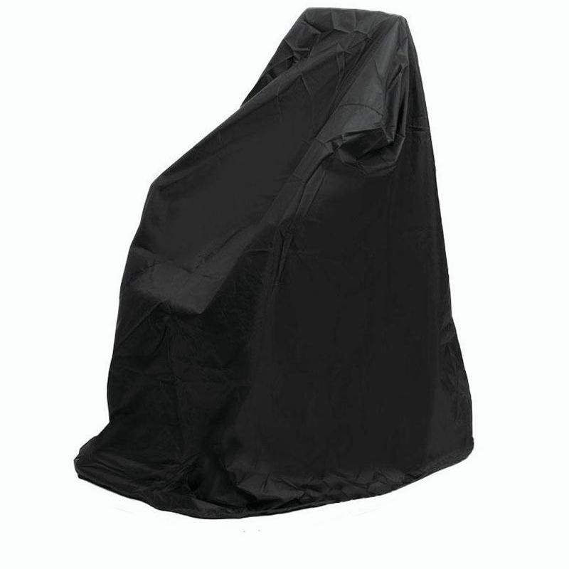 Waterproof Rain Wheelchair Cover for Electric Manual Folding Wheelchairs Black