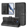 Wallet Case for Moto G67 5G - Leather/PU, Black, With Lanyard