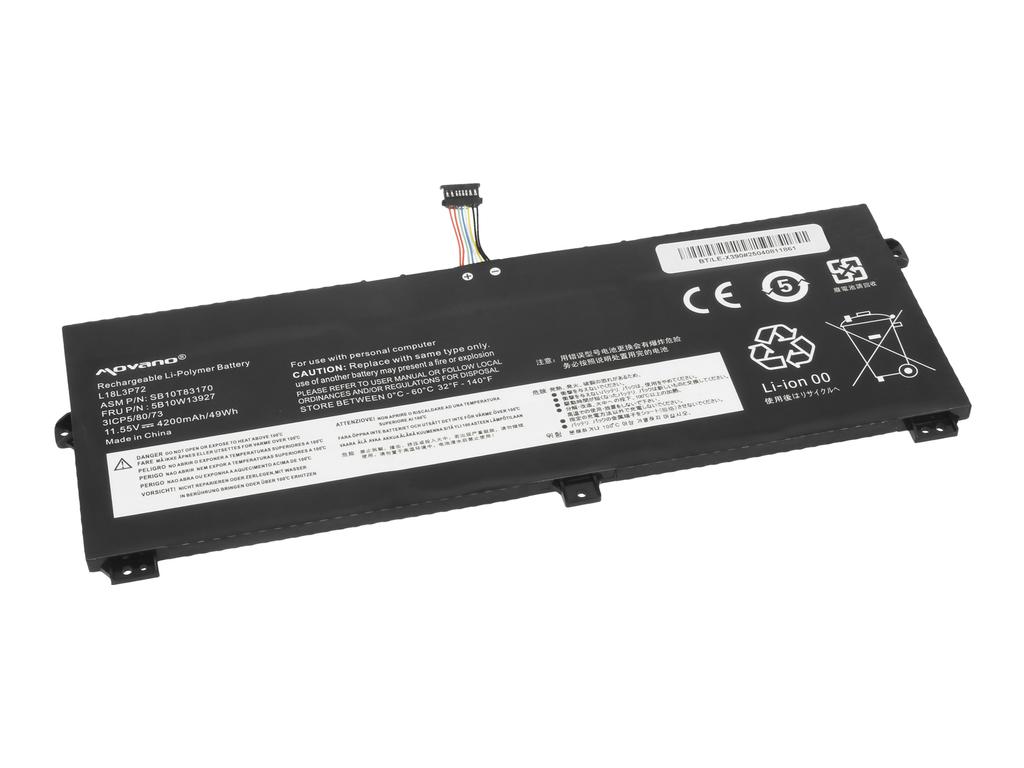 Bateria L18M3P72 L19M3P71 do Lenovo ThinkPad X390 Yoga X13