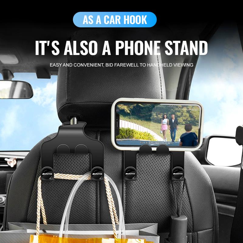 Крючок на подголовник автомобильного сиденья многофункциональный для хранения держатель для мобильного телефона для Mercedes Benz AMG GLE GLS GLC CLA GLB ML C500 C200 C300 W204 W206 W205 W212