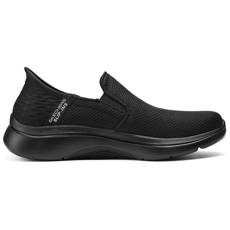 Skechers Слипоны Сетчатые Технология Flash Удобные Универсальные Низкие Повседневная Обувь Мужские кроссовки Черный 216600-BBK