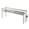 Kawaguchi Koki Over the Sink Telescoping System Drainer Rack Depth 23cm Stainless Steel Tier 2 Tsubame Sanjo Made In Japan 22420 (1 Baskets)