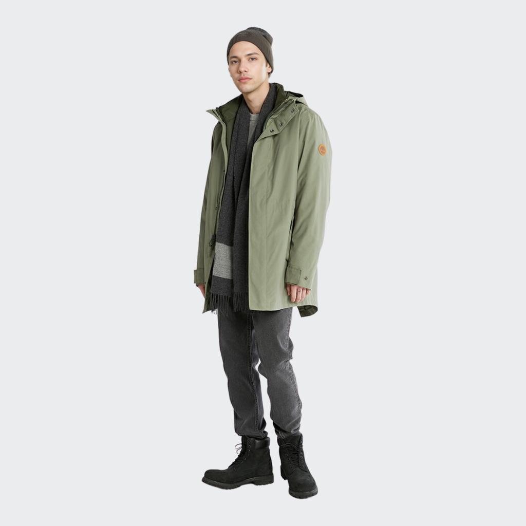 Timberland Однотонная уличная стеганая куртка с подкладкой три в одном с капюшоном мужские куртки Cassel-зеленый A69MW-590