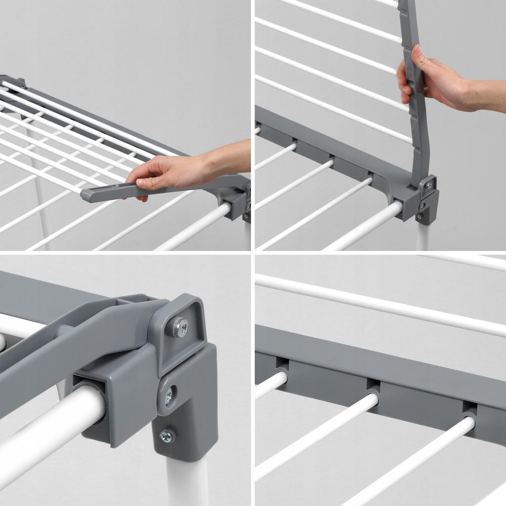 KADAX Сушилка для белья балконная стоячая для одежды складная для белья