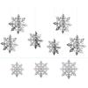 6Pcs 3D Snowflake Pendant Paper Christmas Snowflake Pendant Snowflake Pendant Holiday Party Decorations