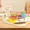 Children'S Wooden Boy And Girl Simulation Play House Kitchen Burger Fries Set Baby Early Education Toys