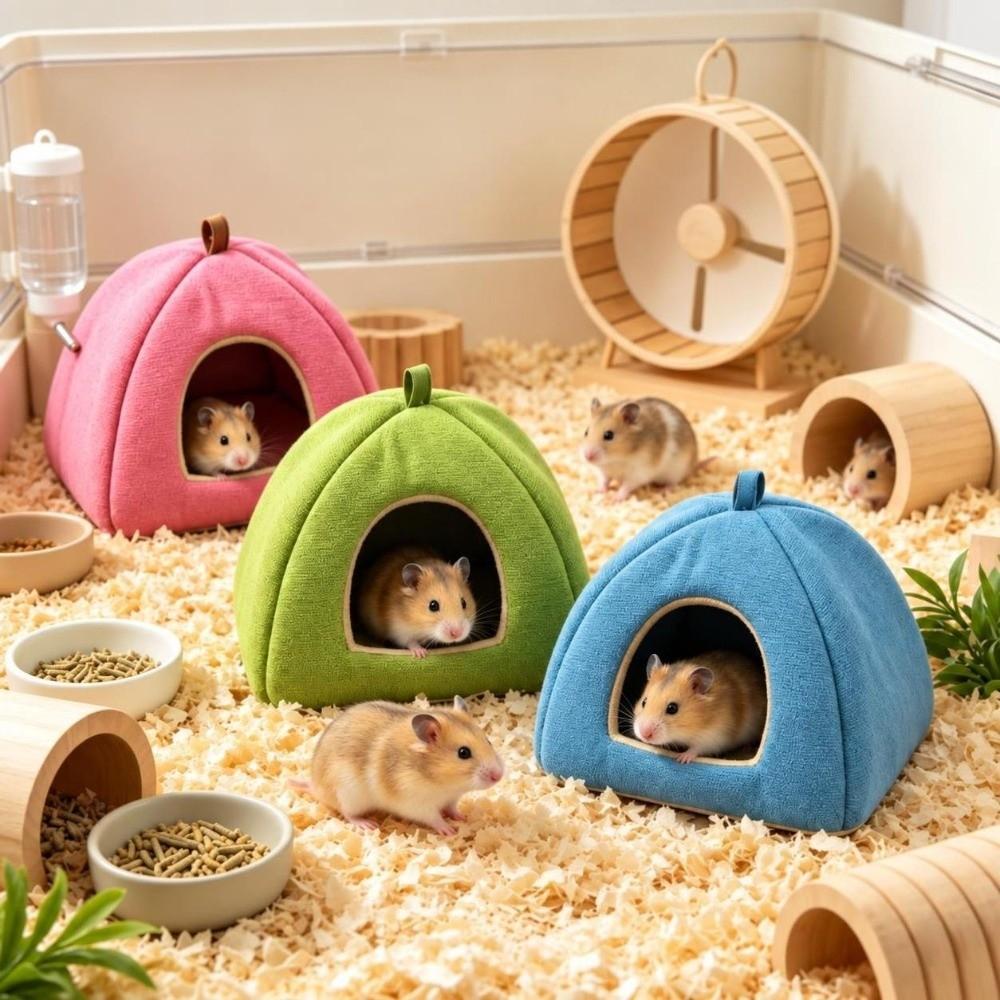 Breathable Guinea Pig House Cotton Line Small Pet Bed Portable Hamster Shelter Small Pets