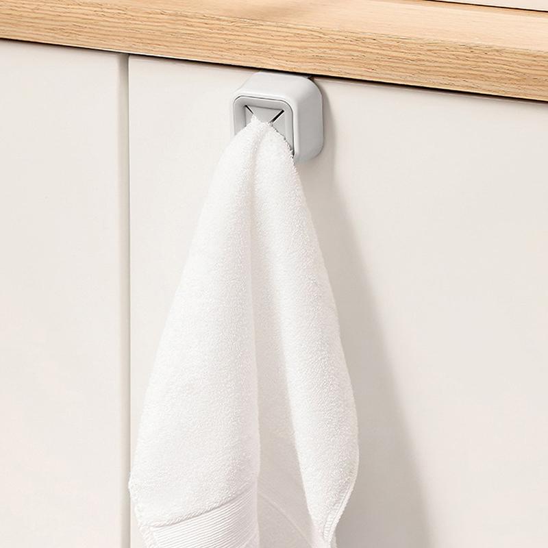 2 шт. Самоклеящийся держатель для полотенец, органайзер для ванной комнаты, стойка для хранения полотенец, зажим для мочалок, аксессуары для ванной комнаты, аксессуары для кухни