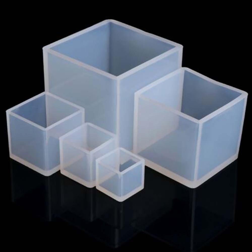Transparent Pendant UV Epoxy Cube Molds Jewelry Making Tools Silicone Mould Resin Mold