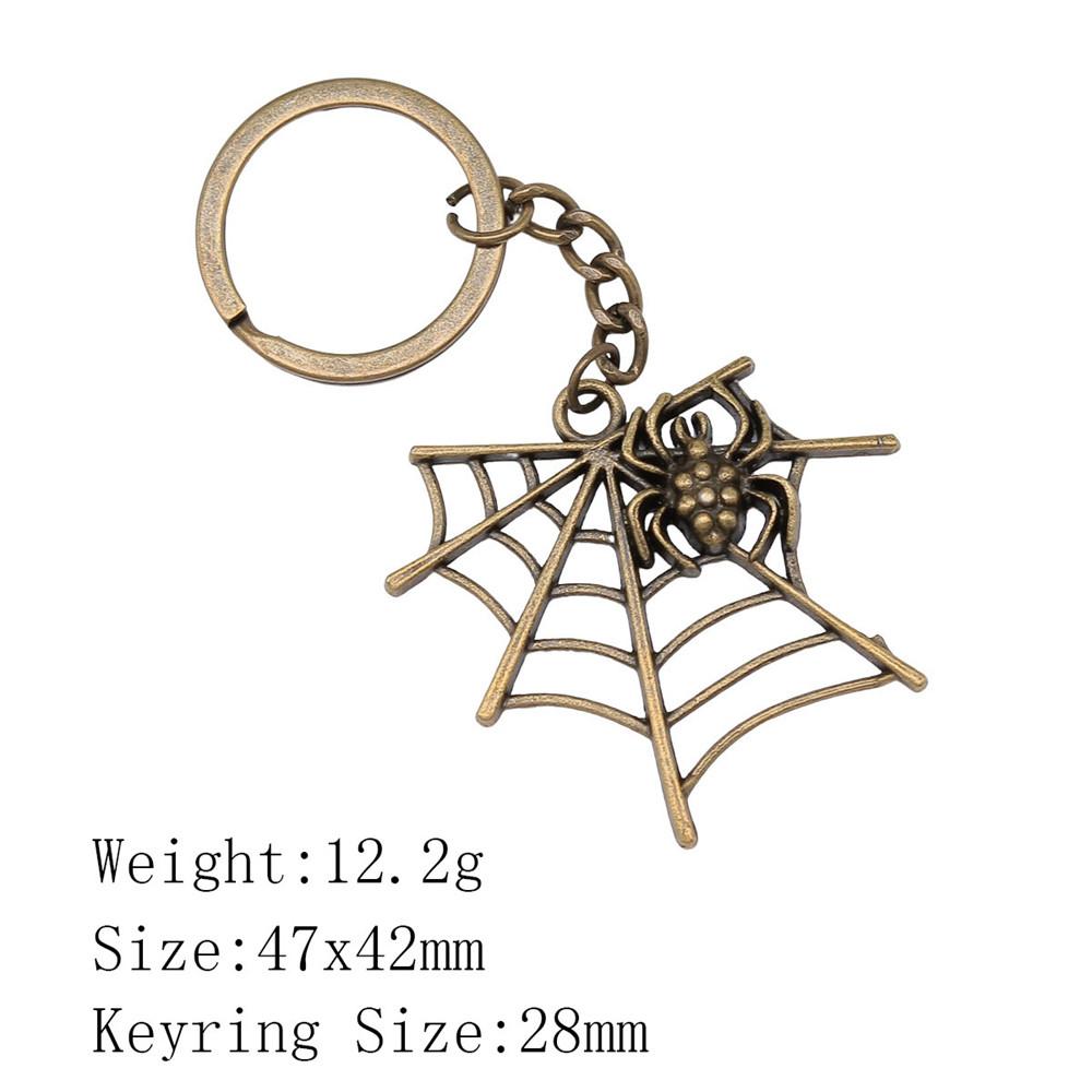 Брелок для ключей на Новый год в виде паука и летучей мыши, дешевые милые вещи, новые брелки