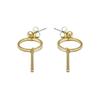 Boucles d'oreilles - LUXENTER - Coion - Métal doré - Poinçon 375/1000 - Femme adulte
