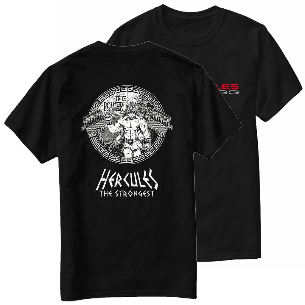 Iron Gods Hercules Deadlifter Зал Фитнес Мышечные Тренировки Футболка 100% Хлопок Круглый Вырез Короткий Рукав Повседневная Мужская Футболка Размер S3XL