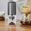 Маленькая портативная электрическая регулируемая кофемолка с жерновами, автоматическая остановка, керамические жернова, перезаряжаемая через USB, с аккумулятором