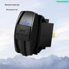 Waterproof Dual USB Car Charger with LED Indicator for 12-24V Car