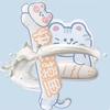 Hand Support Cat&Fish Mouse Pad Ergonomic Anti-skid Mouse Pad  Office Supplies