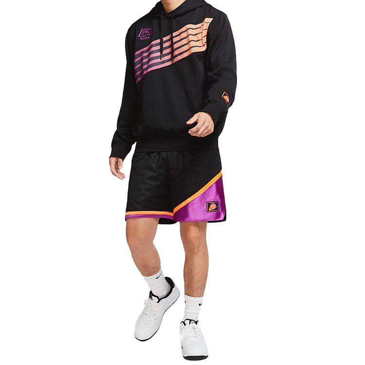 Nike Баскетбольные шорты мужские черные с фиолетовым CK6392-010