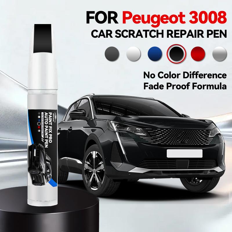 Для Peugeot 3008 2008-2025 T84 P84 Ремонтная ручка для краски Подкрашивание Удаление царапин DIY Автоаксессуары Черный Белый Красный Синий Серый