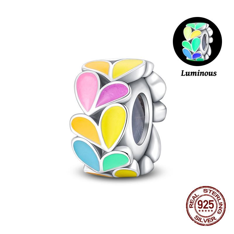 925 Sterling Silver Butterfly Tulip Iris Flower Charms Beads Fit 925 Original Bracelets Fine DIY Valentine Jewelry Gifts