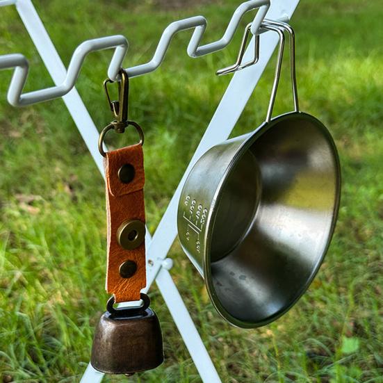 Уличный звонок-подвеска с громким чистым звуком для отпугивания медведей, искусственная кожа, легко крепится